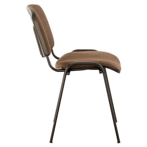 Офисный стул Brabix Iso CF-005 (черный каркас, ткань коричневая) 531973 в Рязани - изображение 1