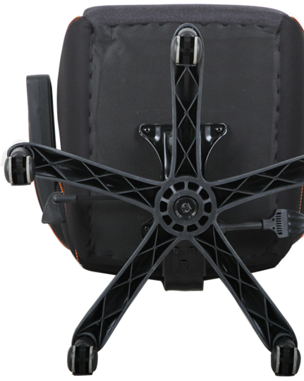 Компьютерное кресло Brabix Techno Pro GM-003 (ткань, черное/серое, вставки оранжевые) в Рязани - изображение 5