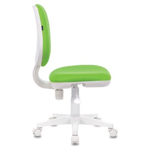 Компьютерное кресло Brabix Fancy MG-201W (без подлокотников, пластик белый, салатовое) 532414 в Рязани - предосмотр 2