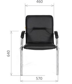 Офисное кресло CHAIRMAN 850 Экокожа Terra 118 черная в Рязани - предосмотр 1