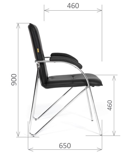 Офисное кресло CHAIRMAN 850 Экокожа Terra 118 черная в Рязани - изображение 2
