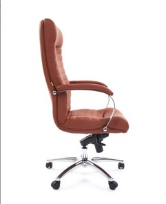 Кресло офисное CHAIRMAN 480 Экокожа Terra 111 (коричневая) в Рязани - предосмотр 2