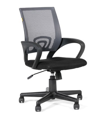 Офисное кресло CHAIRMAN 696 black Сетчатый акрил DW63 темно-серый в Рязани - изображение