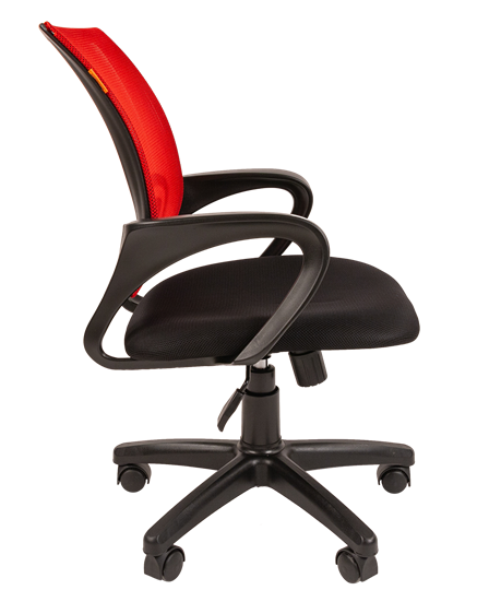 Кресло CHAIRMAN 696 black Сетчатый акрил DW69 красный в Рязани - изображение 1