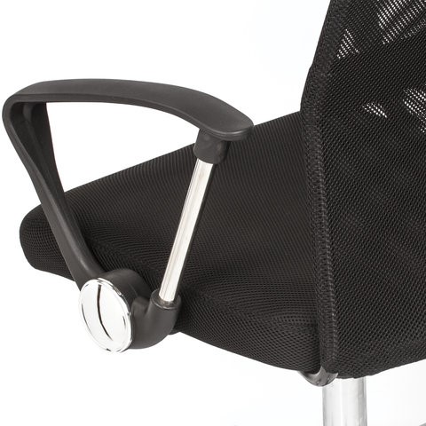 Кресло BRABIX "Flash MG-302", с подлокотниками, хром, черное, 530867 в Рязани - изображение 10
