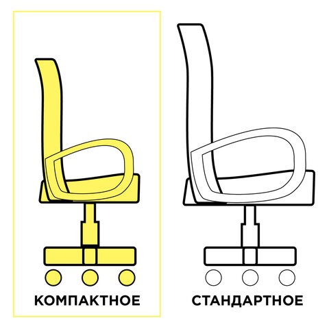 Офисное кресло Brabix Smart MG-313 (без подлокотников, комбинированное, черное/оранжевое) 531844 в Рязани - изображение 10