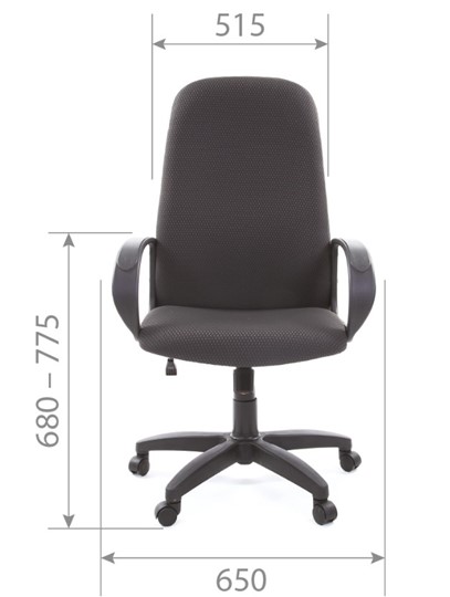 Кресло компьютерное CHAIRMAN 279 JP15-1 черно-серый в Рязани - изображение 4