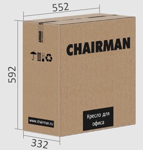 Кресло офисное CHAIRMAN 651 ЭКО черное в Рязани - предосмотр 4