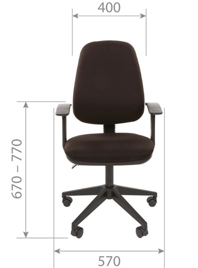 Компьютерное кресло CHAIRMAN 661 Ткань стандарт 15-13 серая в Рязани - изображение 3