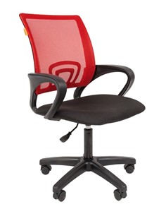 Офисное кресло CHAIRMAN 696 black LT, красное в Рязани