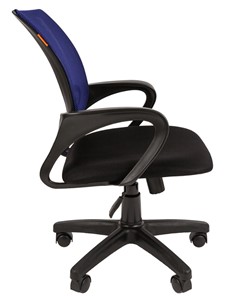 Кресло компьютерное CHAIRMAN 696 black Сетчатый акрил DW61 синий в Рязани - предосмотр 2