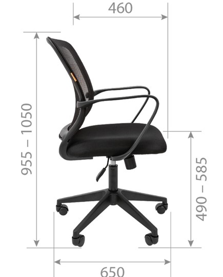 Кресло CHAIRMAN 698 black TW, ткань, цвет серый в Рязани - изображение 2