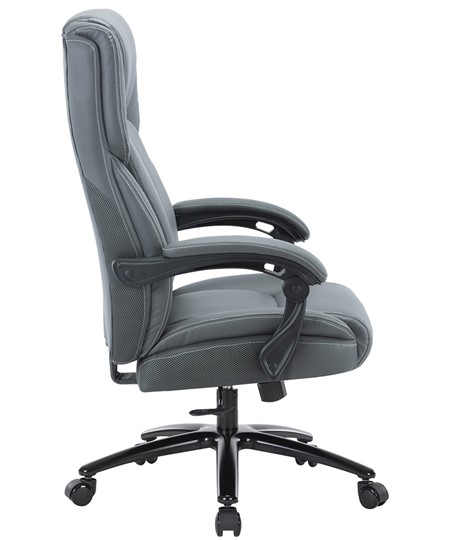Офисное кресло CHAIRMAN CH415 эко кожа серая в Рязани - изображение 2
