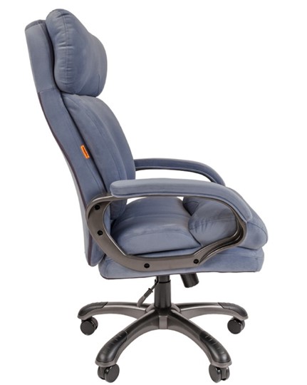 Кресло офисное CHAIRMAN HOME 505, велюр голубое в Рязани - изображение 4