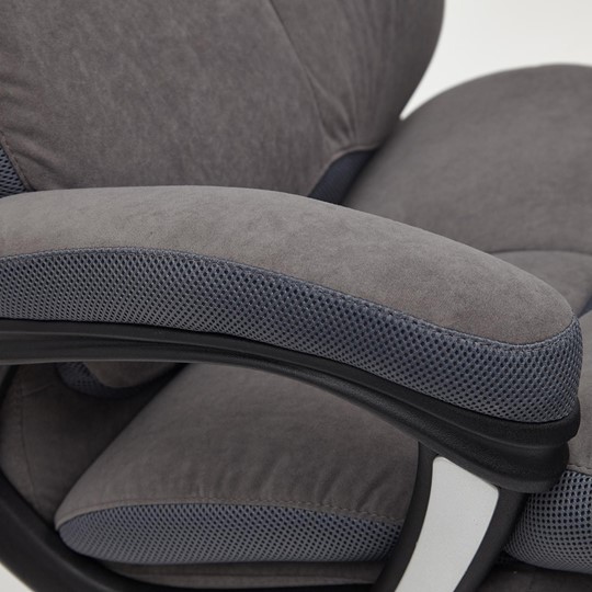 Кресло офисное DUKE флок/ткань, серый/серый, 29/TW-12 арт.14039 в Рязани - изображение 12