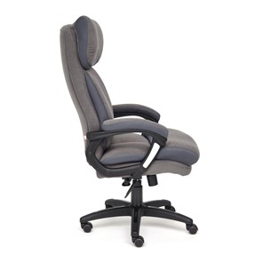 Кресло офисное DUKE флок/ткань, серый/серый, 29/TW-12 арт.14039 в Рязани - предосмотр 2