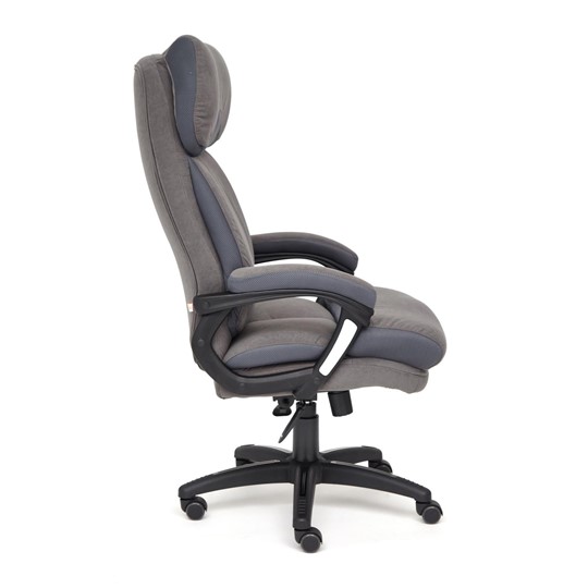Кресло офисное DUKE флок/ткань, серый/серый, 29/TW-12 арт.14039 в Рязани - изображение 2
