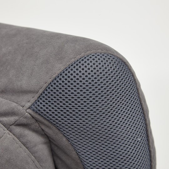 Кресло офисное DUKE флок/ткань, серый/серый, 29/TW-12 арт.14039 в Рязани - изображение 20