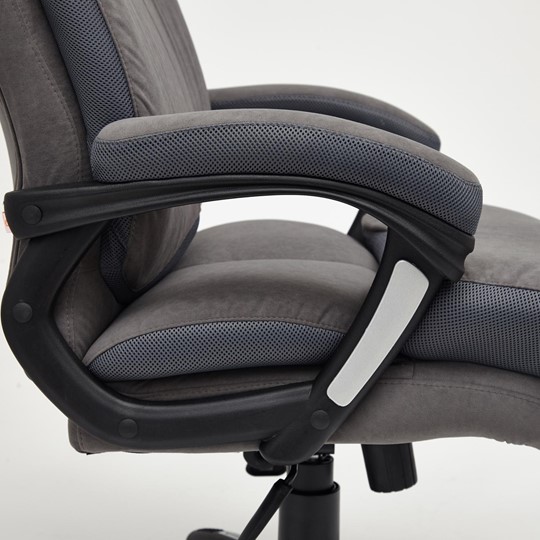 Кресло офисное DUKE флок/ткань, серый/серый, 29/TW-12 арт.14039 в Рязани - изображение 22
