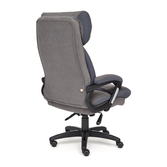 Кресло офисное DUKE флок/ткань, серый/серый, 29/TW-12 арт.14039 в Рязани - изображение 3