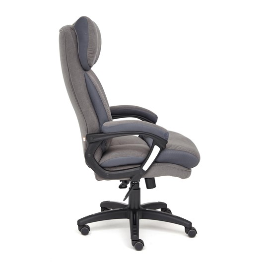 Кресло офисное DUKE флок/ткань, серый/серый, 29/TW-12 арт.14039 в Рязани - изображение 5