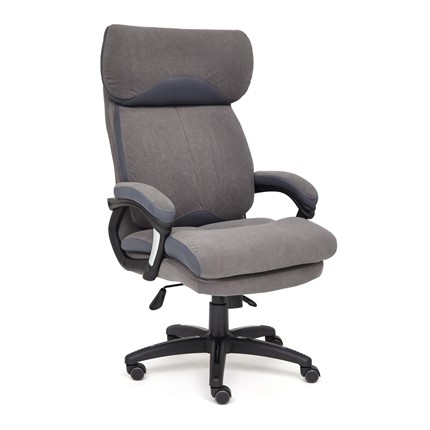 Кресло офисное DUKE флок/ткань, серый/серый, 29/TW-12 арт.14039 в Рязани - изображение