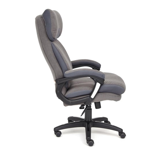 Кресло офисное DUKE флок/ткань, серый/серый, 29/TW-12 арт.14039 в Рязани - изображение 6