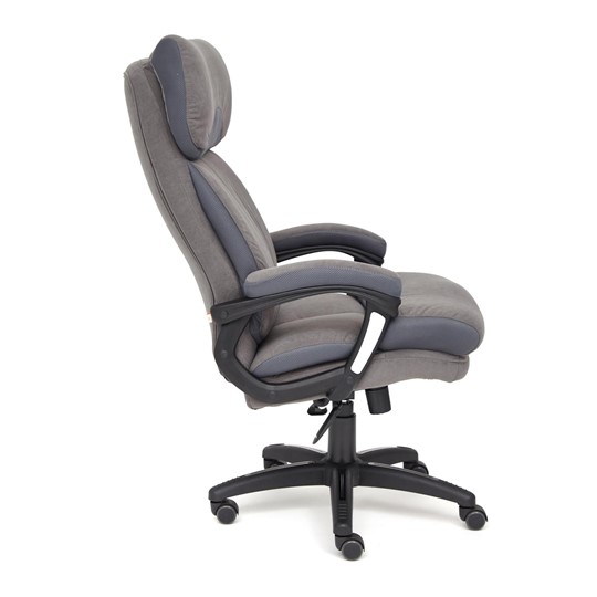 Кресло офисное DUKE флок/ткань, серый/серый, 29/TW-12 арт.14039 в Рязани - изображение 7