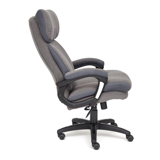 Кресло офисное DUKE флок/ткань, серый/серый, 29/TW-12 арт.14039 в Рязани - изображение 8