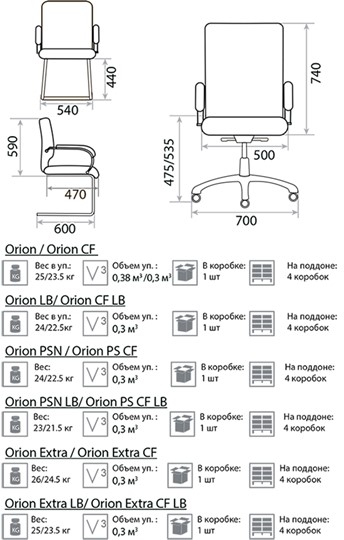 Компьютерное кресло Orion Steel Chrome PU01 в Рязани - изображение 1