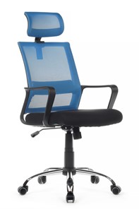 Кресло компьютерное RCH 1029HB, черный/синий в Рязани