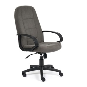 Кресло офисное СН747 флок, серый, арт.15027 в Рязани