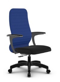 Офисное кресло SU-CU160-10P PL синий/черный в Рязани