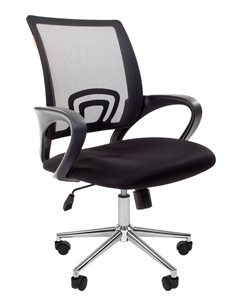 Офисное кресло CHAIRMAN 696 CHROME Сетка TW-01 (черная) в Рязани