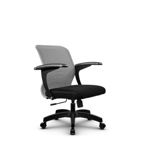 Офисное кресло SU-M-4/подл.160/осн.001, Светло-серый/Черный в Рязани