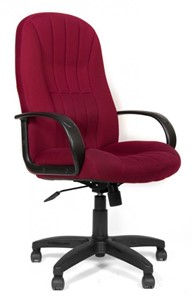 Кресло компьютерное CHAIRMAN 685, ткань TW 13, цвет бордо в Рязани