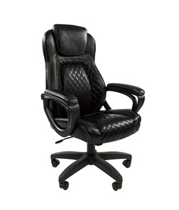 Офисное кресло CHAIRMAN 432, экокожа, цвет черный в Рязани - предосмотр