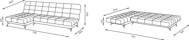Угловой диван с оттоманкой Корсика (Боннель) в Рязани - изображение 5