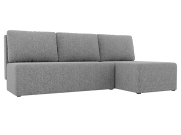 Угловой раскладной диван Поло, Серый (рогожка) в Рязани - предосмотр