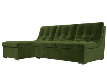 Угловой диван Релакс, зеленый (микровельвет) в Рязани