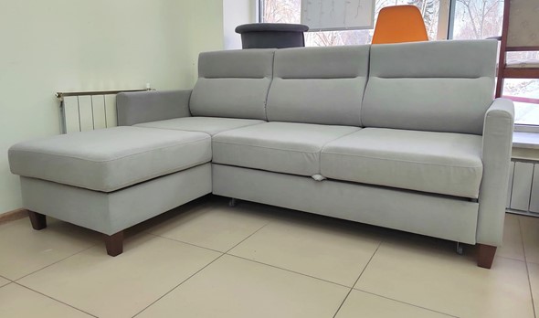 Угловой диван Марсель Luma 13 серый велюр в Рязани - изображение