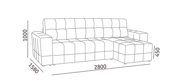 Угловой диван с оттоманкой Реал ДУ в Рязани - изображение 5