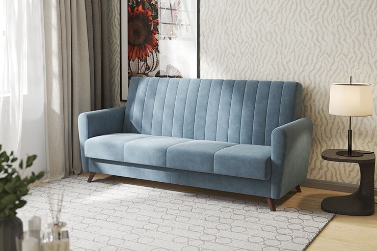 Прямой диван Монако, Оникс 17 в Рязани - изображение 1