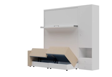 Диван Кровать-трансформер Smart (КД 1400+ШП), шкаф правый, левый подлокотник в Рязани - предосмотр 1