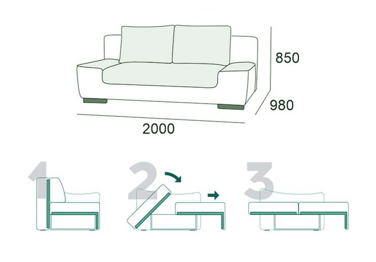 Прямой диван Бостон 3 БД в Рязани - изображение 14