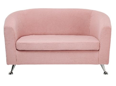 Прямой диван Брамс 2Д розовый в Рязани - изображение