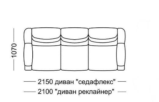 Прямой диван Мишель Элита 50 М, седафлекс в Рязани - изображение 7