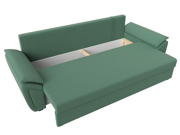 Прямой диван Нэстор Лайт, Амур зеленый (рогожка) в Рязани - изображение 1
