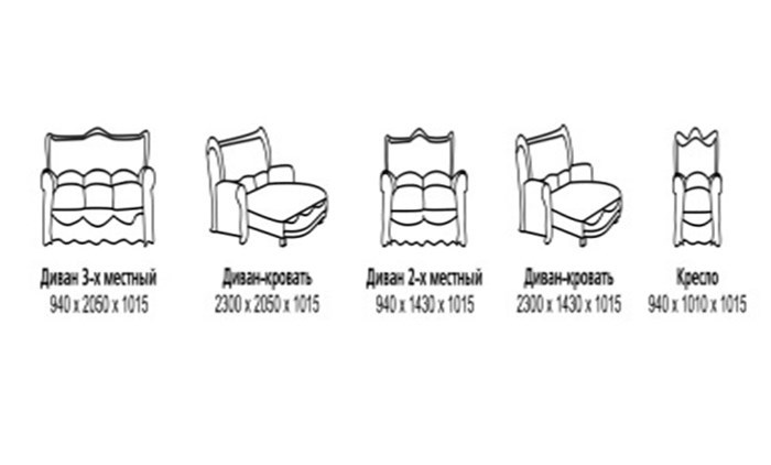 Прямой диван Наполеон, БД3 в Рязани - изображение 6