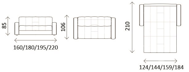 Прямой диван Вега НПБ 1400 в Рязани - изображение 3
